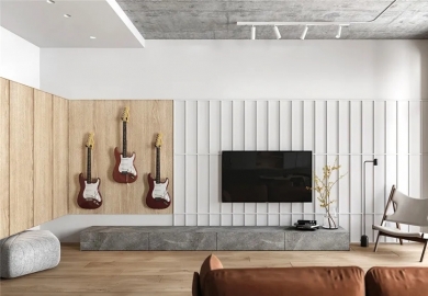 70㎡ 一室一廳，臥室加個地臺，將空間利用到極致！